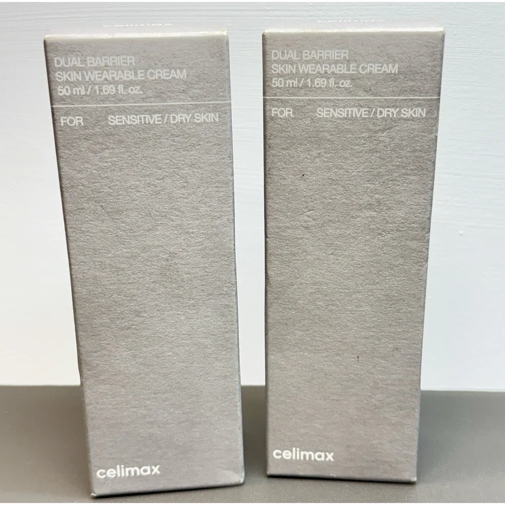 CELIMAX Dual Barrier Skin Wearable Cream, Sensitive/Dry Skin, 1.69 fl oz 2 PACK - Picture 1 of 7